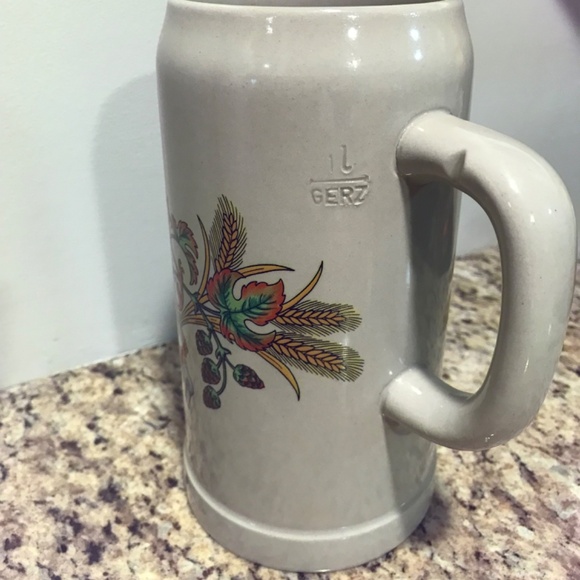 Vintage West German Gurz large stoneware beer liter 🍺 Stein - Picture 5 of 15